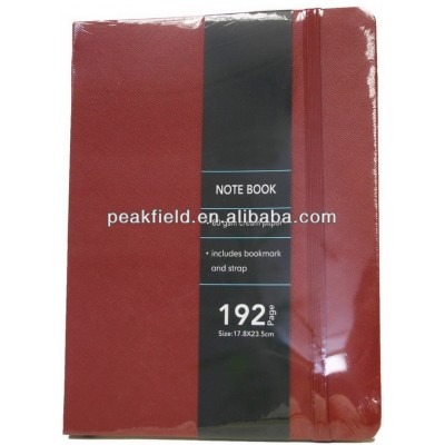 Office Stationery & School Supplies A5 Red Color Pu Leather Cover Notebook