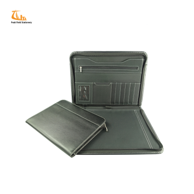 Luxury Style Leather Cover a5 File Folder Portfolio